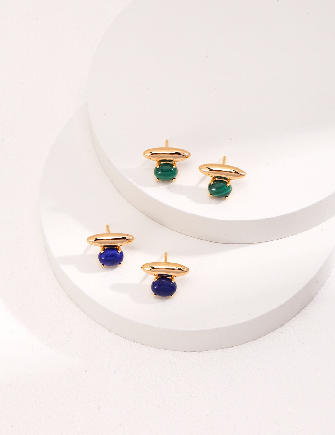 💙 Clous d’Oreilles Lapis-Lazuli – Élégance & Énergie