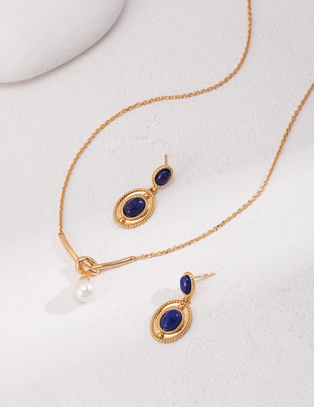 🌌Boucles Pendantes Lapis-Lazuli – Élégance Naturelle